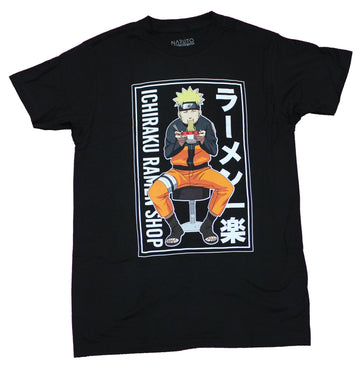 Naruto Shippuden Mens  T-Shirt - Ichiraku Ramen Shop Kanji Box Image