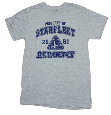 Star Trek Mens T-Shirt - Property of Starfleet Academy 2161 Triangle Logo