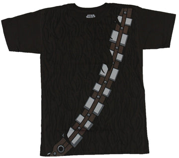 Star Wars Mens T-Shirt - Chewbacca Super Hairy Costume Front