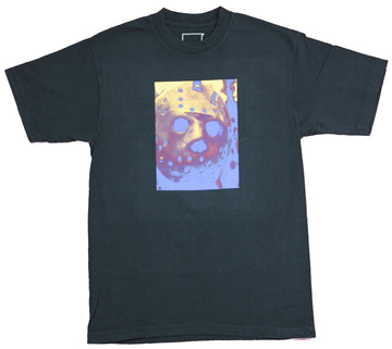 Friday the 13th Mens T-Shirt - Jason Mask Front They were Warned Back