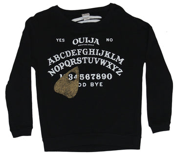 Ouija Girls Juniors Pullover Sweatshirt - Gameboard  Gold Planchette Image