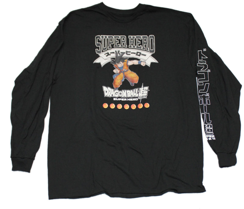 Dragon Ball Z Super Mens Long Sleeve  T-Shirt - Goku Super Hero