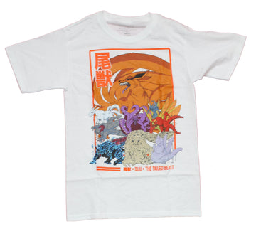 Naruto Shippuden Mens T-Shirt - Kurama and The Tailed Beasts