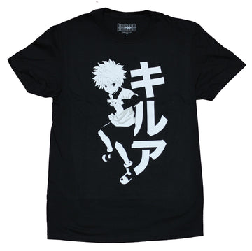 Hunter X Hunter Mens T-Shirt -  Print Killua Zoldyck with Kanji