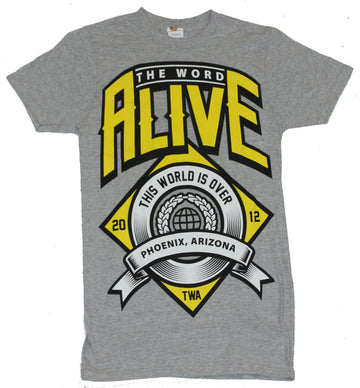 The Word Alive Mens T-Shirt -  "The World Is Over" Crest Image