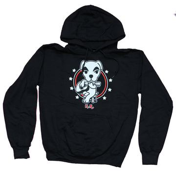 Animal Crossing Mens Pullover Hoodie - K. K. Slider in Star Circle