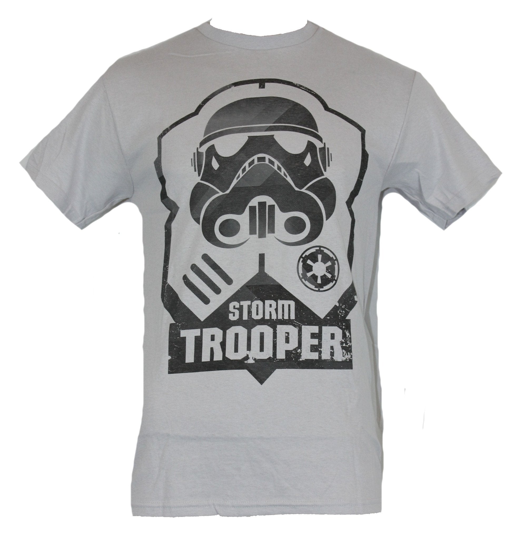Star Wars Mens T-Shirt - Stormtropoer" Stamped Face Logo Image