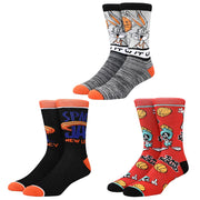 Bioworld Space Jam New Legacy basketball Casual Crew Socks for Men 3-Pack - Inmyparentsbasement.com
