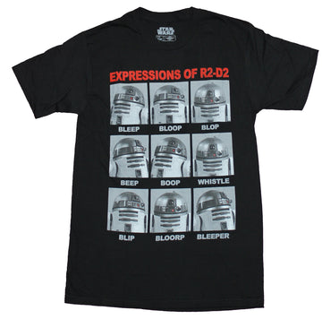 Star Wars Mens T-Shirt - The Many Expressions of R2-D2