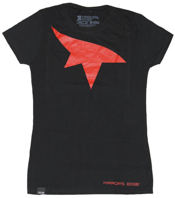 Mirror's Edge Girls Juniors T-Shirt - Red Eye Tattoo Logo Image