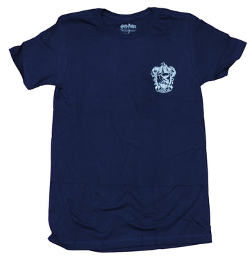 Harry Potter Mens T-Shirt  -  Ravenclaw Lapel Quidditch Logo Back