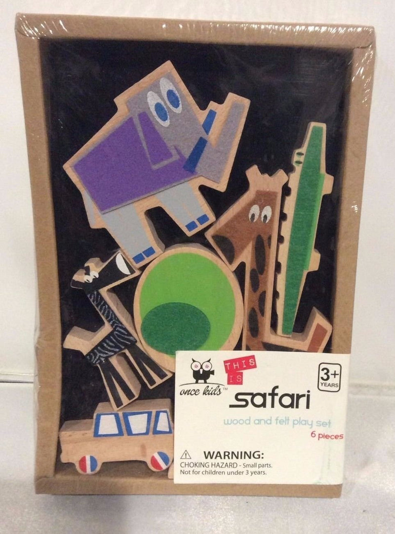 This is Safari Wood and Felt Play Set [Toy]