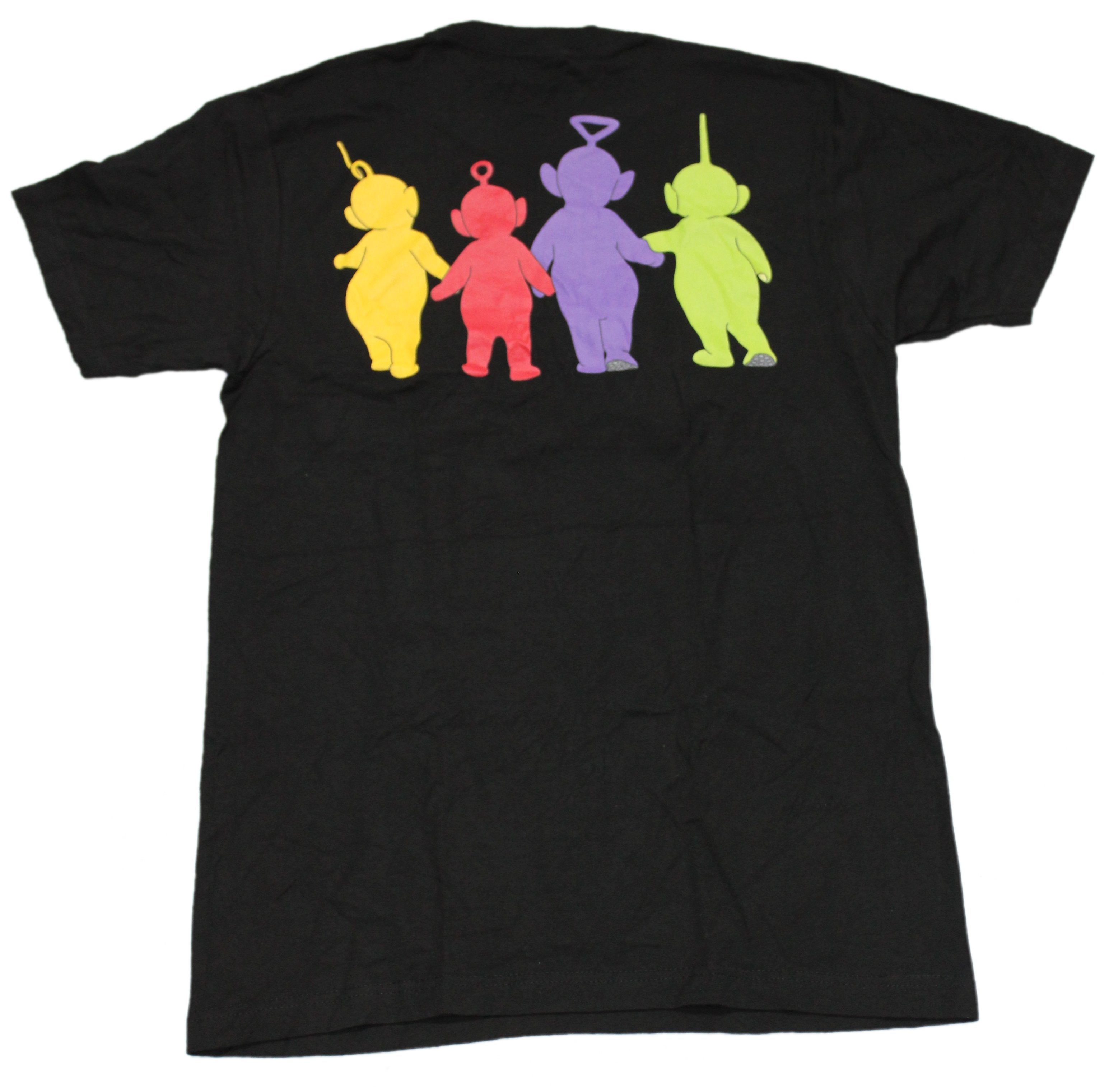 Teletubbies Mens T-Shirt - Colorful Group Front & Back
