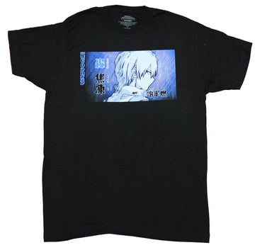 My Hero Academia Mens T-Shirt - Kanji Blue Tinted Character Box
