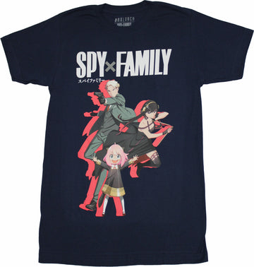 Spy X Family Mens T-Shirt - Forger Action Group Under Logo