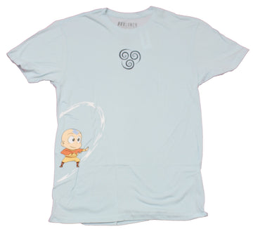 Avatar The Last Airbender Mens T-Shirt - Aang Chibi Airbender Symbol Image