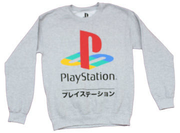PlayStation Mens Crew Sweatshirt -  Logo Over Kanji  Image