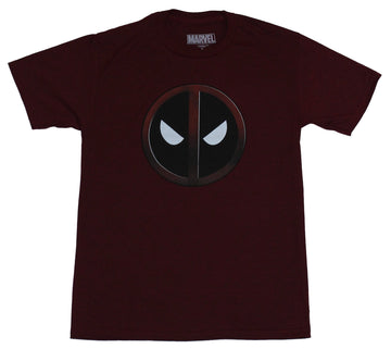 Deadpool (Marvel Comics) Mens T-Shirt - Classic Logo Red Shadowed Logo