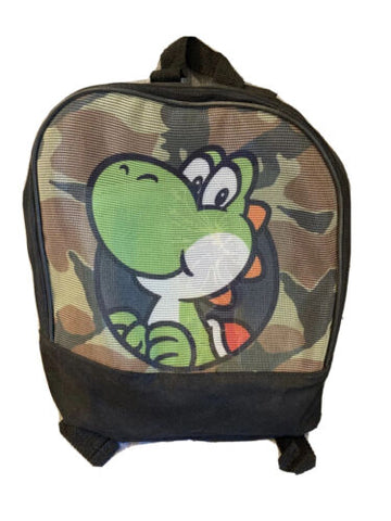 Nintendo Super Mario Brothers Yoshi Camo Mesh Front Mini Backpack