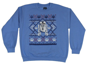 Star Wars Mens Crewneck Sweatshirt - R2-D2 Christmas Style Print