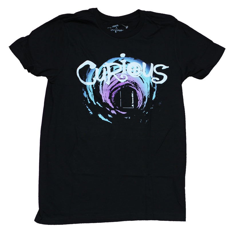 Coraline Mens T-Shirt -Curious Purple Blue Portal