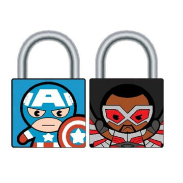 Avengers Captain America and Falcon Padlocks With Keys
