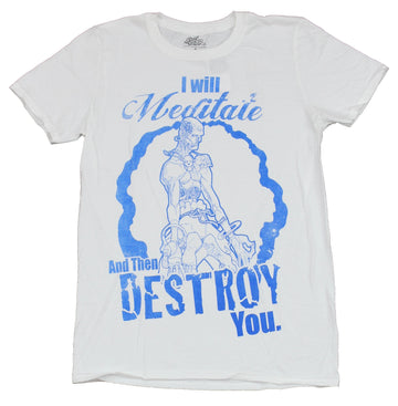 Street Fighter II Mens T-Shirt - I Will Meditate and Destroy You Dhalsim Image