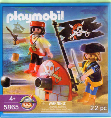Playmobil 5865 Pirate Playset Pirates with Cannon 22 Piece