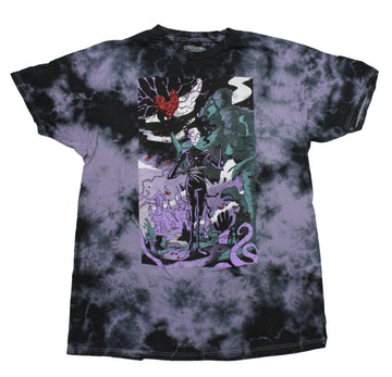 Edward Scissorhands Mens T-Shirt -Animated Purple Standing Image Tie Dye