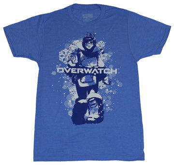 Overwatch Mens T-Shirt - It's Gonna Be Mei Tracer Splatter Image