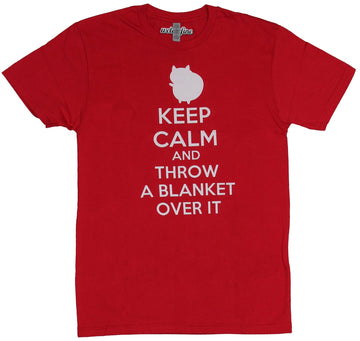 The Bravest Warriors Mens T-Shirt - Keep Calm And Throw A Blanket on It