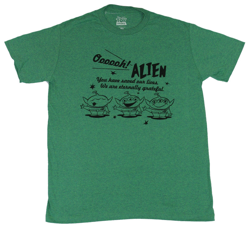 Toy Story Mens T-Shirt - Ooooh Alien You Have Saved Our Lives 3 Alien Image