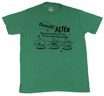 Toy Story Mens T-Shirt - Ooooh Alien You Have Saved Our Lives 3 Alien Image