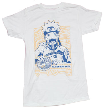 Naruto Shippuden Mens T-Shirt - Blue and Yellow Ichiraku Ramen