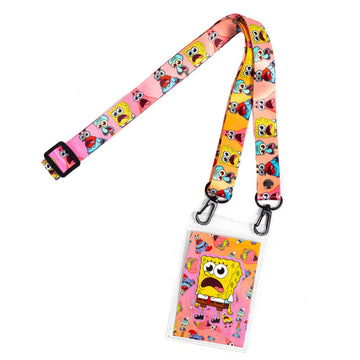 Spongebob Mask Lanyard, Printed Mask Holder