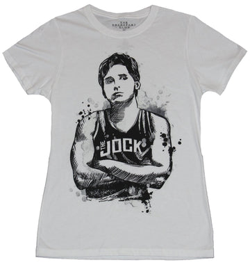 The Breakfast Club Girls Juniors T-Shirt - The Jock Artistic Sketch Image