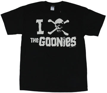The Goonies Mens T-Shirt - I Skull and Crossbones the Goonies