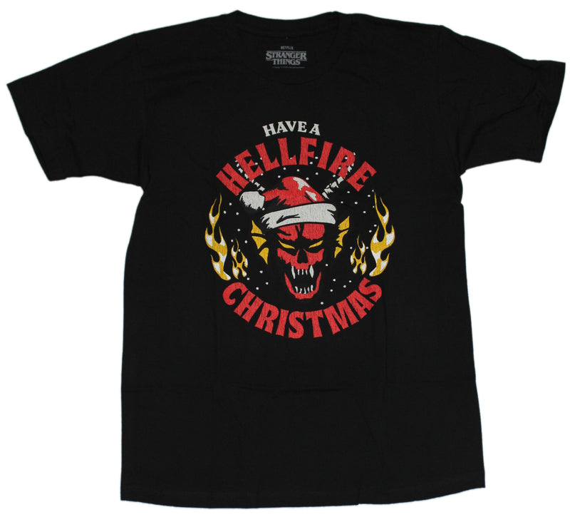 Stranger Things Mens T-Shirt - Have A Hellfire Christmas