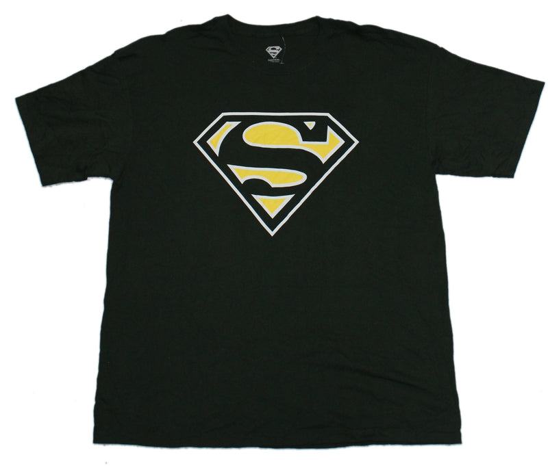 Superman Mens T-Shirt - Green and Yellow Classic  Logo