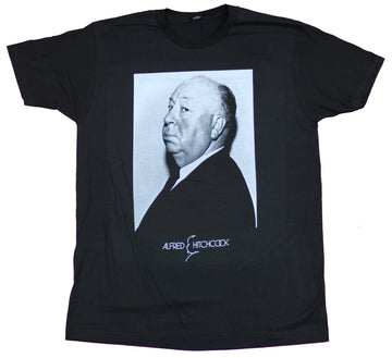 Alfred Hitchcock Mens T-Shirt - Classic B & White Profile Photo