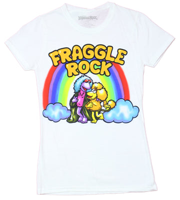 Fraggle Rock Girls Juniors T-Shirt - Rainbow Airbrush Design