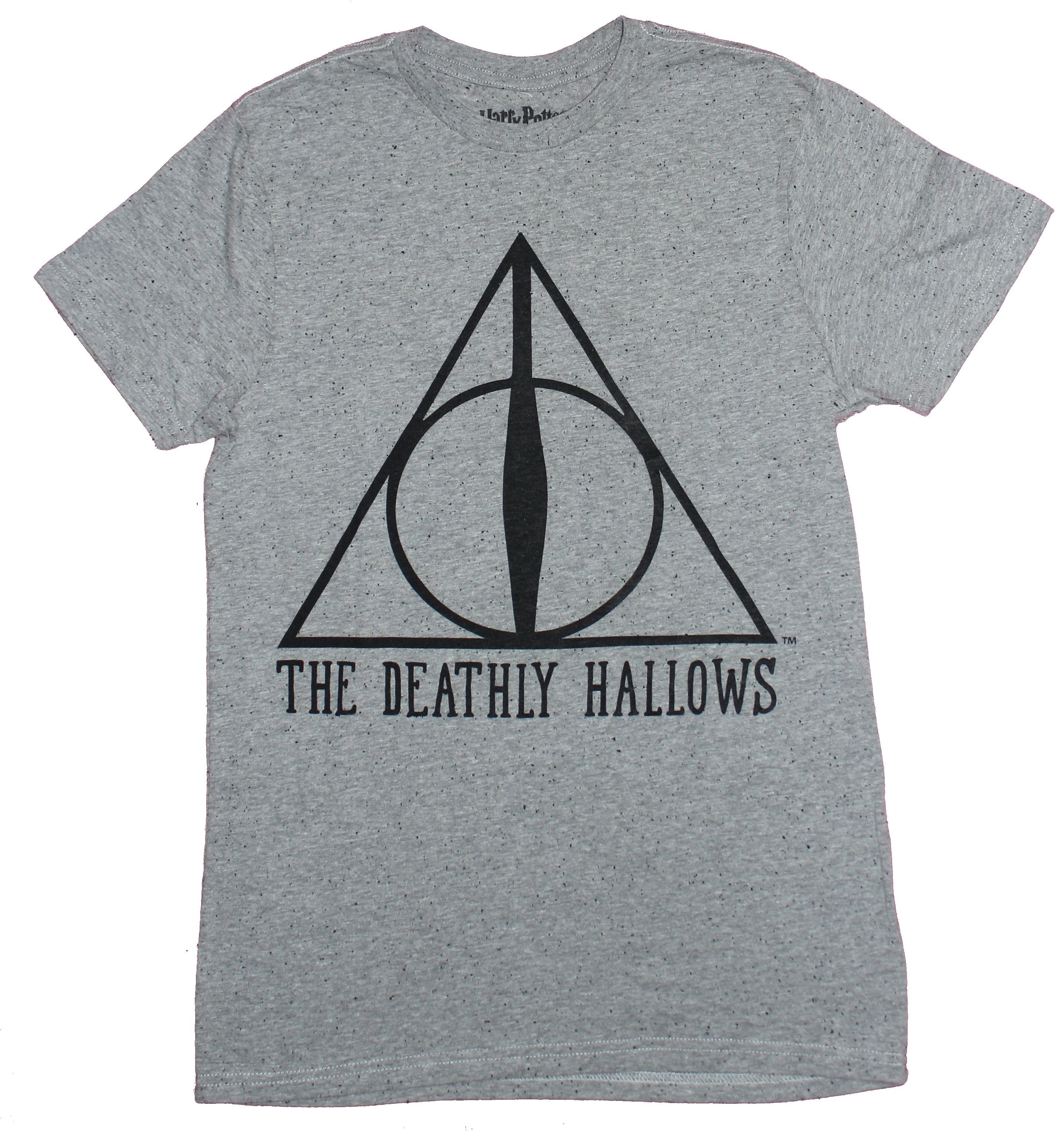 Harry Potter Mens T-Shirt - Deathly Hollows Triangle Logo Lo