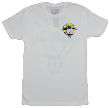 Dragon Ball Z Mens T-Shirt - Lapel Vegeta Great Ape Circle Image Back