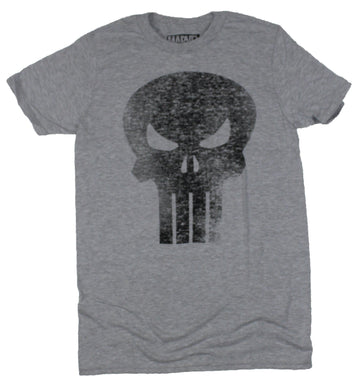 The Punisher Mens T-Shirt - Super Distressed Black Classic Logo