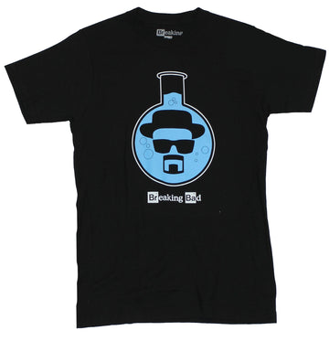 Breaking Bad  Mens T-Shirt -  Walter White Face Captured in Beaker