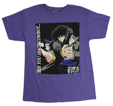 Cowboy Bebop Mens T-Shirt - Faye Valentine Spike  Boxed Image