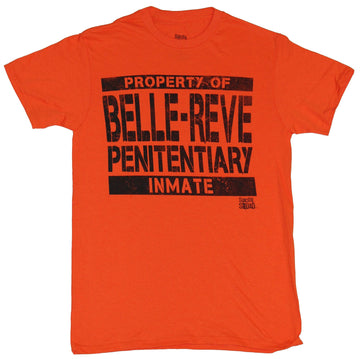 Suicide Squad (DC Comics) Mens T-Shirt - Property of Belle-Reve Inmate Shirt