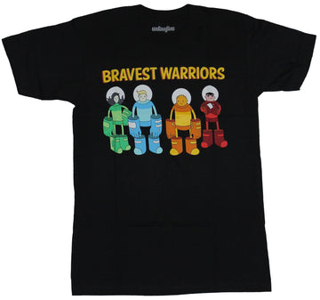 The Bravest Warriors Mens T-Shirt - Space Suited Under Logo Image