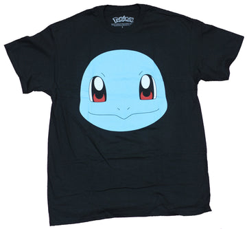 Pokemon Mens T-Shirt  -  Squirtle Smiling Giant Head Image