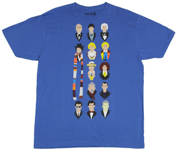 Doctor Who Mens T-Shirt - Stylized 13 Doctor Head Collection Image